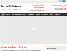 Tablet Screenshot of barron-and-partners.co.uk